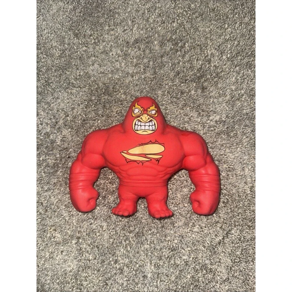 ZURU SMASHERS Red Wrestler SLAM HEROES Sand Filled Figure Stretch Throw Smash 6”